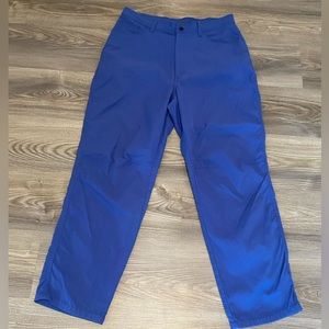 LL Bean Outdoors Blue Hiking Camping Pants Womens size 12 Nylon